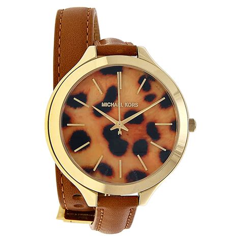 michael kors womens bling watches|Michael Kors leopard watch.